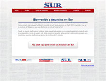 Tablet Screenshot of anunciosensur.com